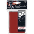 Ultra Pro Standard Card Sleeves Red Standard (50ct) Standard Size Card Sleeves